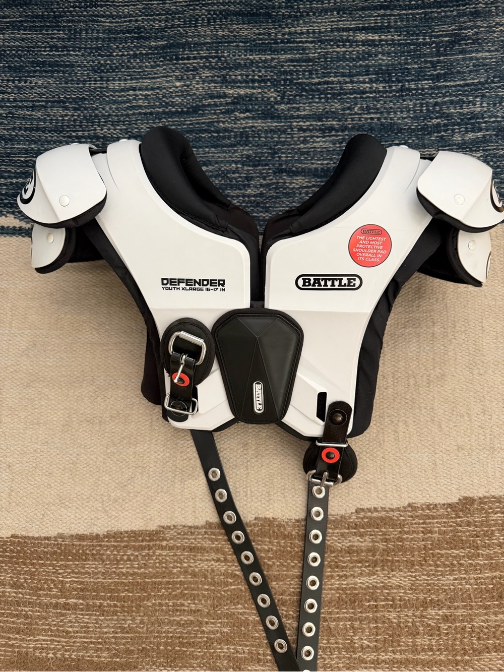 Battle Sports Defender Football Shoulder Pads - Youth XL